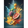 Ulmer Puzzleschmiede - dėlionė "fast Fruit" su 1000 detalių - originalus dėlionės motyvas apie sveiką mitybą, su spalvingais vaisiais ir intensyviais spalvų efektais - dėlionės pagamintos Vokietijoje