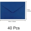 Umchu 40 vienetų kraft popieriaus vokų rinkinys, 16 x 11,2 cm, klasikiniai vokai, vokai su smailėjančiu atvartu, skirti sveikinimo ir atvirukams, kvietimų kortelėms (tamsiai mėlyna)
