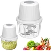 Umllpet elektrinis smulkintuvas, elektrinis svogūnų smulkintuvas 400 ml, svogūnams, daržovėms, mėsai, česnakams, svogūnų pjaustyklė, usb svogūnų pjaustyklė, elektrinis mažas svogūnų smulkintuvas
