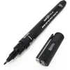 Uni Pin 6 x Fineliner pieštukas braižymui, juodas, su teptuko galiuku