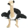 Uni-toys rankų lėlė strutis - 33 cm (aukštis) - pliušinis paukštis - pliušinis žaislas, minkštas žaislas