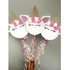 Unicorn amatų rinkinys - 8 x Magic Wand Unicorn - puikios vienaragio dovanos mergaitėms - pagaminta Vokietijoje - mieli vienaragio amatai - vienaragio vakarėliui (vidutinis)