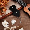 Unicraftale gitaros mediatorių laikiklis pu odinis gitaros mediatorių laikiklis raktų pakabukas 1 vnt. i pick you gitaros mediatorių dėklas gitaristams