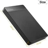Unionsine išorinis kietasis diskas 500gb itin plonas nešiojamas 2.5 colio Usb 3.0 Sata kietojo disko saugykla, skirta Pc, Mac, Tv, Wii U, XBOX, Ps4 (juodas) Hd2510