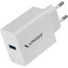 Uniqo 18 W greito įkrovimo 3.0 sieninis įkroviklis, Usb jungtis greitam įkrovimui, iki 80% išmaniojo telefono įkrovimo per 30 minučių, Eu kištukas