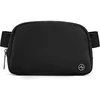 Laikrodis Unisex juosmens krepšys, Pander 1l fanny pack moterims su reguliuojamu dirželiu, mažas juosmens krepšelis treniruotėms, bėgiojimui, kelionėms, žygiams, juodas poliesteris