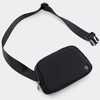 Laikrodis Unisex juosmens krepšys, Pander 1l fanny pack moterims su reguliuojamu dirželiu, mažas juosmens krepšelis treniruotėms, bėgiojimui, kelionėms, žygiams, juodas poliesteris