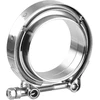 Universali 76 mm v formos apkabos komplektas su vyrišku ir moterišku flanšu nerūdijantis plienas 304, turbo wastegate apkabos flanšo komplektas universalus (v formos apkaba su flanšu, 76 mm 3 coliai)