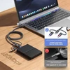 Universalus 6-in-1 Usb-c įkrovimo laidas, 60w, 2m, pilkas