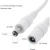 Universalus Dc prailginimo laidas 5.5 mm x 2.1 mm, 12v, baltas