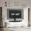 Laikiklis Universalus reguliuojamo aukščio tv stovas 19-43 colių televizoriams, lcd led plokščiaekranis tv stovo priedas vesa 200 x 200, stalo stovas / juodas, išlaiko iki 45 kg