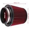 Universalus sportinis oro filtras Esenlong, skirtas automobilių oro filtrams, universalus automobilio modifikavimas, didelio srauto įleidimo oro įleidimo apvalus kūginis oro filtro valiklis 100 mm