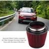 Universalus sportinis oro filtras Esenlong, skirtas automobilių oro filtrams, universalus automobilio modifikavimas, didelio srauto įleidimo oro įleidimo apvalus kūginis oro filtro valiklis 100 mm