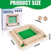 Unvtap shut the box žaidimas 2-4 žaidėjams kauliukų žaidimai shut the box mediniai stalo žaidimai, sulankstomas stalo žaidimas, matematikos mokymosi žaislas vaikams ir suaugusiems, kelioniniai žaidimai, tradiciniai baro žaidimai