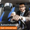 Upgrade4cars Automobilinių sėdynių užvalkalų komplektas priekinėms ir galinėms sėdynėms | Universalūs automobilinių sėdynių užvalkalai, mėlyni