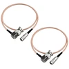 Urcianow 50 cm Sdi kabelis Din 1.0/2.3 kištukas į Bnc stačiu kampu kištuką Rg179 75ohm kabelis Rf koaksialinis adapterio ilgiklis ryšių sistemai radijo video įrangai (2 vnt.)