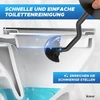 Uriginal® tualetinis šepetys su kraštų valikliu, tualetinis šepetys kruopščiam valymui, juodas, nerūdijančio plieno tualetinis šepetys su lotoso efektu, kieti šereliai maksimaliai higienai