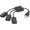 Usb 2.0 3 prievadų praplėtimo šakotuvas, 480mbps