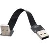 Usb 2.0 A-a plokščias kabelis 90 laipsnių kampu, 50cm