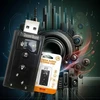 Usb 2.0 garso plokštės adapteris su 3.5 mm lizdu ausinėms ir mikrofonui, reguliuojamas su 7.1 erdvinio garso universaliu suderinamumu