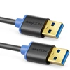 Usb 3.0 A/a kabelis – juodas/mėlynas