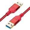 Usb 3.0 A į A duomenų kabelis 1.5m, raudonas