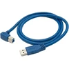 Usb 3.0 kampinis laidas 1.8m, B kištukas į A kištuką, mėlynas