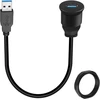 Usb 3.0 prailginimo laidas su tvirtinimu, 5gbps, 30cm