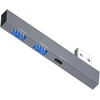 Usb 3.0 šakotuvas: 3 prievadai (usb 3.0, Usb 2.0, Type C)