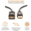 Usb-a 2.0 prailginimo laidas, 1m, juodas