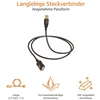 Usb-a 2.0 prailginimo laidas, 1m, juodas