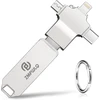 Usb atmintinė 128 gb usb 3.0 atmintinė 4 viename atmintinė metalinė nuotraukų atmintinė usb atmintinė mobiliojo telefono išorinė atmintis nuotraukų atsarginė kopija, skirta mobiliesiems įrenginiams iphone, ipad, android mobiliesiems telefonams kompiuteria