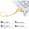 Usb atmintinė 64 Gb, metalinė, auksinė, Usb 2.0