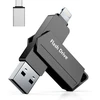 Usb atmintinė, skirta iphone 512gb mfi sertifikuota 3 viename usb 3.0 lightning išorinė atmintis type c photostick atminties kortelė, skirta iphone/ipad/ios/android/mac/pc - išorinė saugykla (juoda)