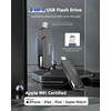 Usb atmintinė, skirta iphone 512gb mfi sertifikuota 3 viename usb 3.0 lightning išorinė atmintis type c photostick atminties kortelė, skirta iphone/ipad/ios/android/mac/pc - išorinė saugykla (juoda)