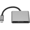 Usb-c 4-in-1 stotelė: 4k Dual Hdmi, Usb 3.0, Pd