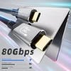 Usb-c 5.0 80gbps 0.5m kabelis: 16k vaizdas, 240w įkrovimas