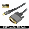 Usb-c į Dvi kabelis 4k, 2m