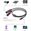 Usb-c į Dvigubą Xlr Mikrofono Kabelis, 2m