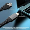 Usb-c į Rj45 tinklo prailginimo laidas, 3m, 1000 Mbps