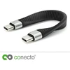 Usb-c į Usb-c kabelis, 100w Pd, 40gbps, 0.13m, juodas