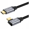 Usb C į Usb C vaizdo kabelis 90 laipsnių kampu, Usb 3.1 Gen2, 1 m