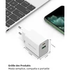 Usb c įkroviklis, 2 prievadų greitasis įkroviklis, skirtas iphone 16/16 pro/16 pro max/16 plus/15/14, galaxy, pixel 4/3, ipad (be kabelio)