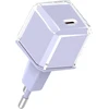 Usb c įkroviklis 20w pd 3.0 greitas mini įkroviklis, skirtas iphone 14/14 pro/14 pro max/13/13 mini/13 pro/13 pro max/12/12 mini, galaxy/pixel 4/3, ipad pro/air ipad mini, be kabelio (levandų spalvos)