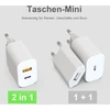 Usb c įkroviklis su usb adapteriu [2 in 1] 2 vnt. įkrovimo adapterių rinkinys, skirtas iphone/ipad/ausinėms/mobiliųjų telefonų maitinimo šaltiniui, kelių įkrovimo kištukų pd 3.0 greitas įkroviklio lizdas usb-c kištukinis įkroviklis, be