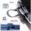 Usb-c Kampinis 90° Kabelis 70mm, 65w Greitas Įkrovimas, Duomenų Perdavimas