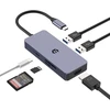 Usb-c šakotuvas 6-in-1 su Hdmi, Sd/tf, 100w Pd, 2xusb 3.0