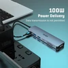 Usb-c šakotuvas 7-in-1 su Hdmi, 100w Pd, 2x Usb-a 3.0, Usb-c 3.0, Sd/tf