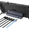 Usb c šakotuvas, oditton 6-in-1 usb c adapteris daugiafunkcinė prijungimo stotis su 5 gbps 3 x usb 3.0, 4k hdmi, greito įkrovimo pd 100 w, skirtas mac, imac, flash atmintinei, windows, steam deck