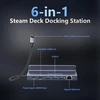 Usb c šakotuvas, oditton 6-in-1 usb c adapteris daugiafunkcinė prijungimo stotis su 5 gbps 3 x usb 3.0, 4k hdmi, greito įkrovimo pd 100 w, skirtas mac, imac, flash atmintinei, windows, steam deck